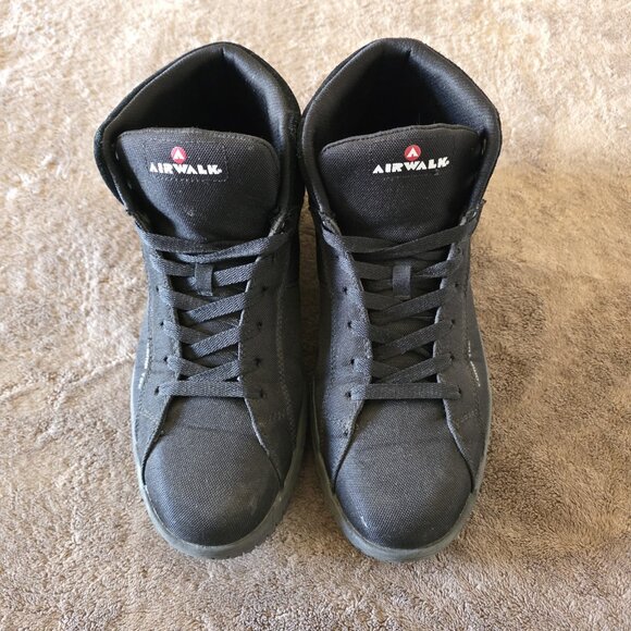 Airwalk Deuce Mid Work Shoes Men’s 12 Black Composite Toe EH Slip Oil Resistant - Picture 2 of 13